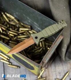 Kershaw XCOM Liner Lock Knife Desert Warrior GFN (3.6" Copper) Exclusive -Kershaw Knife Shop Kershaw XCOM Liner Lock Knife Desert Warrior GFN Copper Exclusive BHQ 103239 kp brass WEB