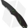Kershaw Blur Tanto Assisted Opening Knife Green (3.375" Black Serr) 1670BGTST -Kershaw Knife Shop kershaw 1670bgtst blur tanto blk grn smoke serrated