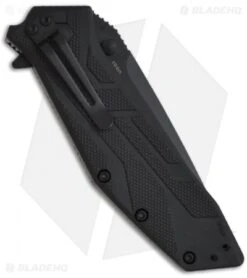 Kershaw Brawler Assisted Opening Knife (3.25" Black) 1990 -Kershaw Knife Shop kershaw 1990 brawler back