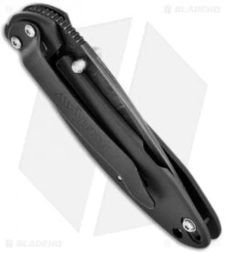 Kershaw Scallion Assisted Opening Knife Black (2.25" Damascus) 1620DAMBK -Kershaw Knife Shop kershaw black damascus plain 1620damckt schallion side