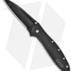 Kershaw Leek Assisted Opening Knife Black (3" Damascus) 1660DAMBK -Kershaw Knife Shop kershaw black damascus plain 1660damckt leek