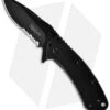 Kershaw Cryo Assisted Opening Knife (2.75" Black Serr) 1555BLKST -Kershaw Knife Shop kershaw cryo 1555blkst serr