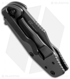 Kershaw Ember Assisted Opening Flipper Knife (2" Gray) 3560 Hinderer -Kershaw Knife Shop kershaw ember 3560 side cm