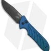 Kershaw Emerson Launch 5 Automatic Knife Blue Aluminum (3.4" Black) 7600BLUBLK -Kershaw Knife Shop kershaw emerson launch 5 blue ker7600blublk BHQ 37457 jr