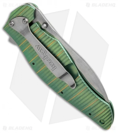 Kershaw Bump Assisted Opening Knife Green Titanium (3.5" Satin) 1590GR 4 Kershaw Bump Assisted Opening Knife Green Titanium (3.5" Satin) 1590GR - Image 2