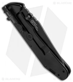 Kershaw Thermite Flipper Assisted Opening Knife (3.5" Black) 3880BLK -Kershaw Knife Shop kershaw flipper thermite black plain 3880blk side