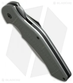 Kershaw Junkyard Dog II Liner Lock Knife Gray G-10 (3.75" Bead Blast) 1725 6 Kershaw Junkyard Dog II Liner Lock Knife Gray G-10 (3.75" Bead Blast) 1725 -Kershaw Knife Shop kershaw junkyard dog II ser 1725st bottom cm