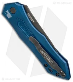 Kershaw Launch 6 Automatic Knife Blue Aluminum (3.75" Black) 7800BLUBLK -Kershaw Knife Shop kershaw launch 6 blue 7800BLUBLK BHQ 37862 er side