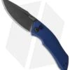 Kershaw Launch 1 Automatic Knife Blue Aluminum (3.4" BlackWash) 7100BLUBW -Kershaw Knife Shop kershaw launch auto 1 blackwash blue cm