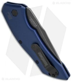 Kershaw Launch 1 Automatic Knife Blue Aluminum (3.4" BlackWash) 7100BLUBW 10 Kershaw Launch 1 Automatic Knife Blue Aluminum (3.4" BlackWash) 7100BLUBW -Kershaw Knife Shop kershaw launch auto 1 blackwash blue side cm