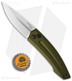 Kershaw Launch 2 Automatic Knife OD Green Aluminum (3.4" Stonewash) 7200SWOL -Kershaw Knife Shop kershaw launch auto 2 sw 7200swol cm bhq 32693 jr bottlecap