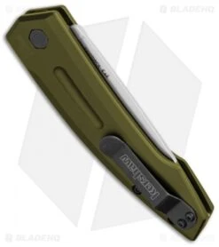 Kershaw Launch 2 Automatic Knife OD Green Aluminum (3.4" Stonewash) 7200SWOL -Kershaw Knife Shop kershaw launch auto 2 sw 7200swol cm bhq 32693 jr side 1