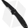 Kershaw Leek Assisted Opening Knife (3" Black Serr) 1660CKTST -Kershaw Knife Shop kershaw leek 1660CKTST