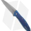 Kershaw Leek Assisted Opening Knife Blue (3" Stonewash) 1660SWBLUE -Kershaw Knife Shop kershaw leek blue stone wash 1660swblue