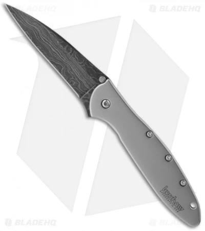 Kershaw Leek Assisted Opening Knife (3" Damascus) 1660DAM 3 Kershaw Leek Assisted Opening Knife (3" Damascus) 1660DAM