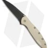 Kershaw Leek Assisted Opening Knife Desert Sand (3" Black) 1660DSBLK -Kershaw Knife Shop kershaw leek desert sand KS1660DSBLK BHQ 49608 er