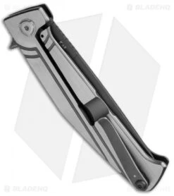 Kershaw Nura 3.5 Flipper Frame Lock Knife (3.5" Gray) 4035TIKVT -Kershaw Knife Shop kershaw nura 3 5 4035tikvt side