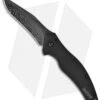 Kershaw Shallot Black Assisted Opening Knife Black (3.5" Damascus) 1840CKTDAM -Kershaw Knife Shop kershaw shallot 1840damckt black damascus blade