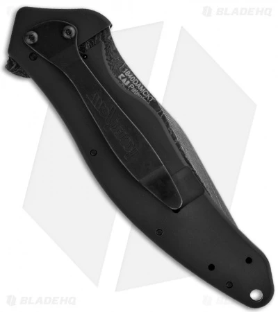 Kershaw Shallot Black Assisted Opening Knife Black (3.5" Damascus) 1840CKTDAM 4 Kershaw Shallot Black Assisted Opening Knife Black (3.5" Damascus) 1840CKTDAM - Image 2