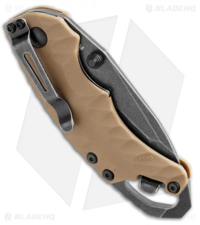 Kershaw Shuffle II Tanto Liner Lock Knife Tan (2.25" BlackWash) 8750TTANBW 4 Kershaw Shuffle II Tanto Liner Lock Knife Tan (2.25" BlackWash) 8750TTANBW - Image 2