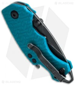Kershaw Shuffle Liner Lock Knife Teal (2.375" BlackWash) 8700TEALBW -Kershaw Knife Shop kershaw shuffle tealbw 8700tealbw side