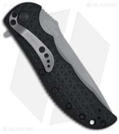 Kershaw Volt II Assisted Opening Knife Black (3.25" Bead Blast Serr) 3650ST -Kershaw Knife Shop kershaw volt ii 3650 back 1
